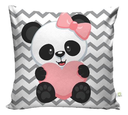 3 Capas De Almofada Divertida Decoração Panda Rosa