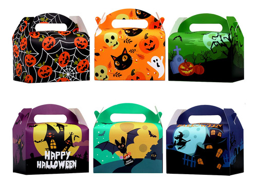 Paquete De 24 Cajas De Papel Para Regalo De Halloween, ...