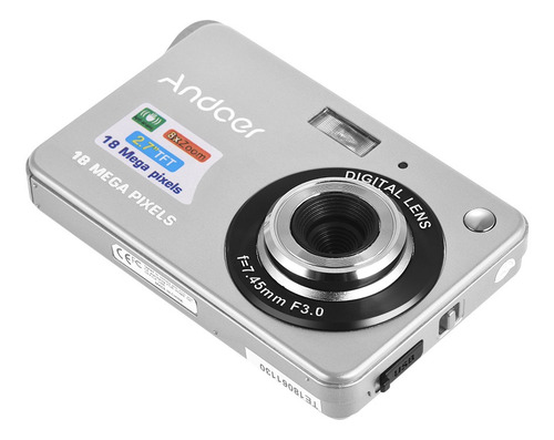 Cámara Digital Andoer Hd 720p 18m Con 2 Baterías