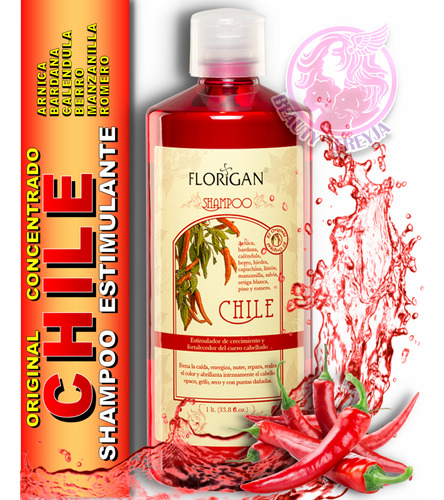 Shampoo Chile Concentrado Nutritivo Estimulante Florigan 1l