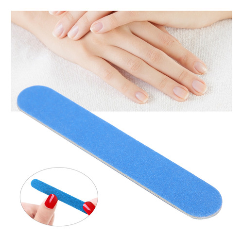 Lima De Uñas Desechable, 100 Unidades, Pulidora A Doble Cara