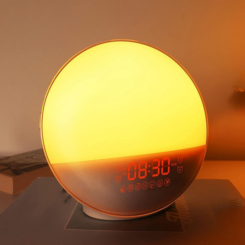 Hx Hxdespertador Sunrise Con Luz De Despertador Dual, Radio