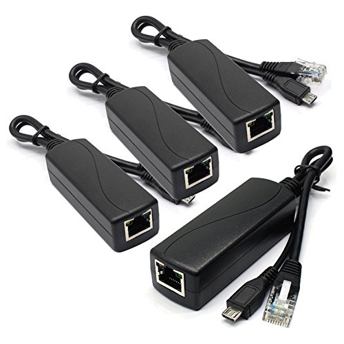 4-pack Activo 5v 2.4a Poe Splitter Adaptador Ieee 802.3af Mi