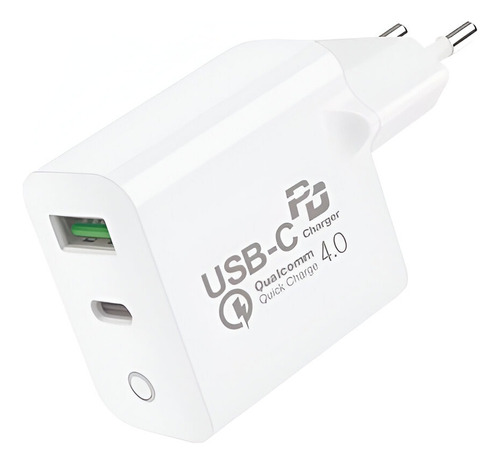 Carregador Gshield Turbo Delivery Usb A/c - 33w Branco