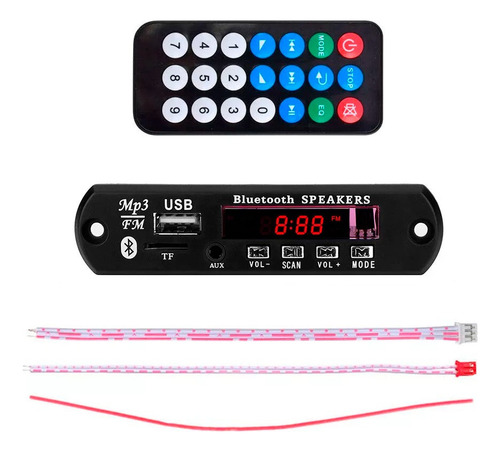 ` Modulo Reproductor De Audio Mp3 Usb Bluetooth Radio Aux Tf