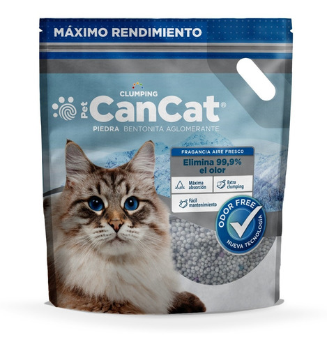 Imagen 5 de 10 de Piedras Sanitarias Cancat Bentonita Aglomerante X 6 Kg