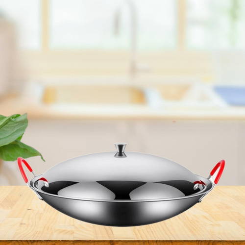 Sartén De Cocina De Acero Inoxidable 9 Pulgadas Con Tapa
