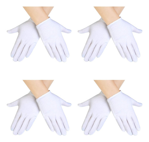 Guantes Blancos Para Niños, Guantes De Algodón Blanco Para N