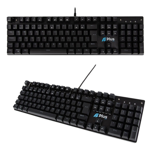 Teclado Mecânico A+plus Tech Khan Ap-kb-3992 Swith Blue