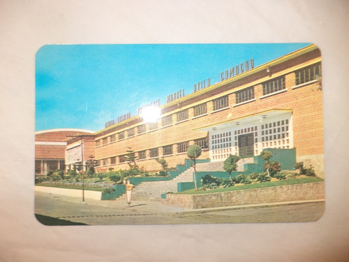 2 Antiguas (c. 1955) Postales Centro Escolar Teziutlán (Usado)