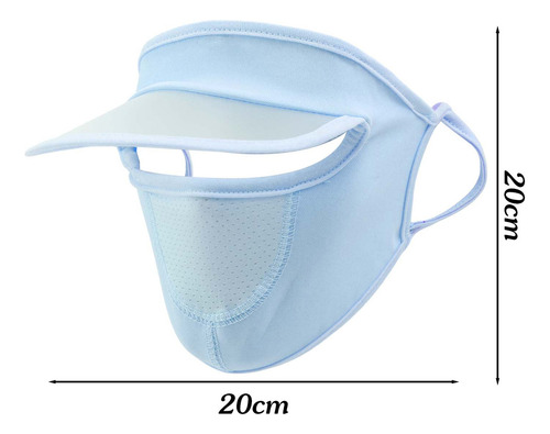 Máscara De Protección Solar Transpirable, Antiuv, De Verano,