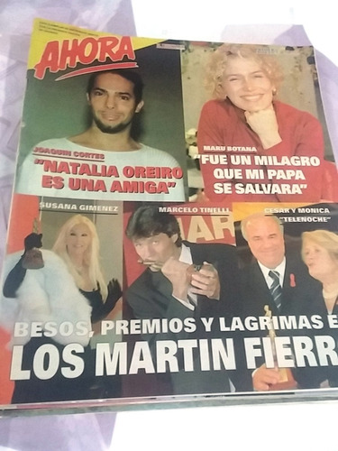 Revista Ahora Cacho Castaña Susana Gimenez Biografia Bielsa