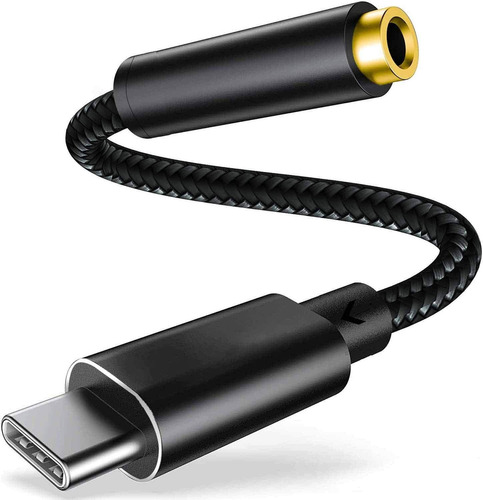 Cable Adaptador De Audio Usb-c A 3,5mm Hembra | Negro Tre