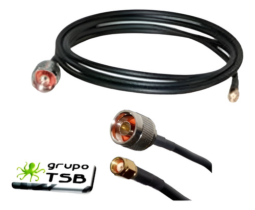 Cable Pigtail Sma-rp Macho A N Macho 30 Cmts. Netmetal
