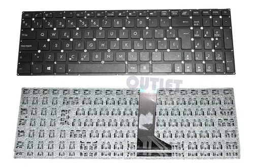IFINGER Teclado Español Compatible con portátil ASUS PRO5IJ Teclas Juntas EN SP Repuesto