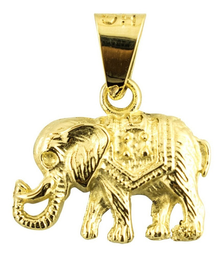 Dije De Oro 14 Kilates Elefante Hindú 