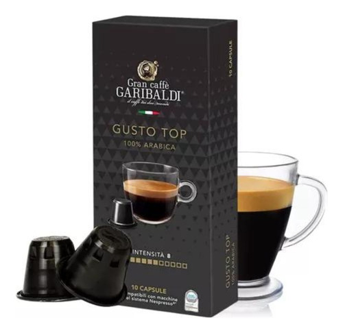 Nuevo! 10 Capsulas Cafe Garibaldi Italia Gusto Top Nespresso