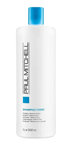 Champú Paul Mitchell Three, Aclarante, Elimina El Cloro,