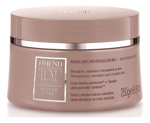 Máscara Capilar Amend Luxe Creations Revitalizadora 250g