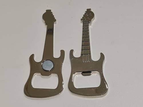 Iman Metal Destapador Botella Con Forma De Guitarra 8,5 Cm