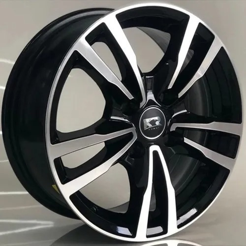 Rodas Esportivas Kr Onix Celta Aro 14 4x100 (jogo) + Bicos Cor Preto Com Diamantado