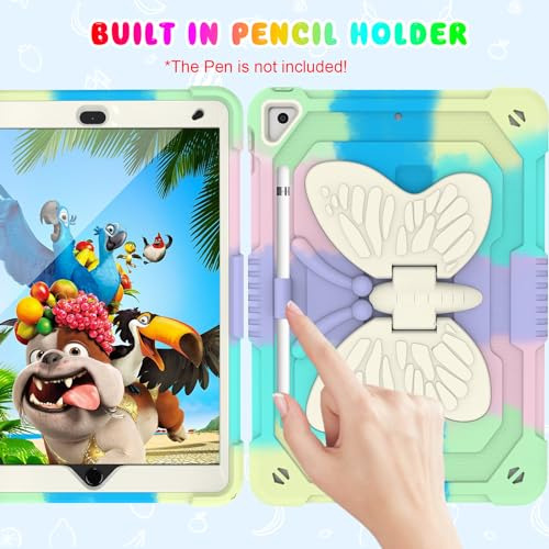 Funda iPad 10.2 2021 + Protector Pantalla, Blosomeet iPad 9t