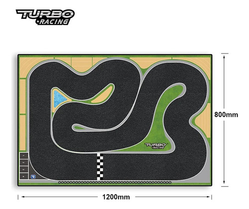 Pista Turbo Racing De 1.20m X 0.80cm
