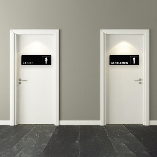 Señalización De Baños Para Hombres Y Mujeres, 2 Unidades