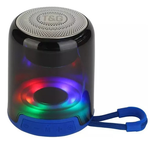  Mini Parlante Bluetooth Fm Tf Aux Recargable Led Rgb