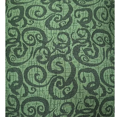 Funda Para Sofá 3+1+1 - Kit 3 Piezas Estilo Floreado 100% Verde Musgo Lisa