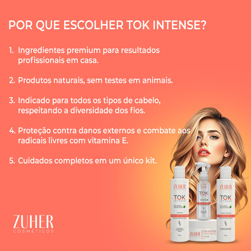 Kit Capilar Tok Intense Zuher Força E Hidratação