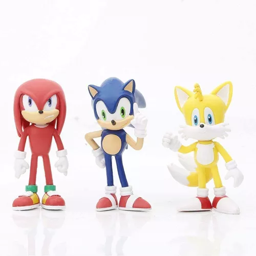 5 Bonecos Sonic Boom Tails, Amy, Sonic, Knuckles e Dr. Eggman Tomy em  Promoção na Americanas