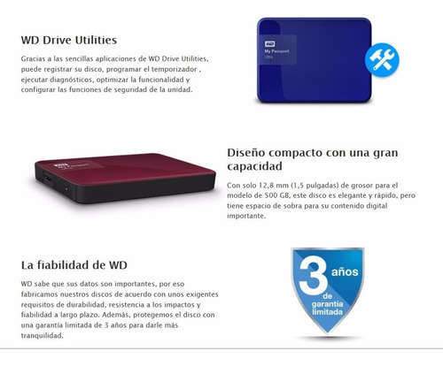 Western Digital Wd My Passport Ultra 2015 2tb Disco Portable