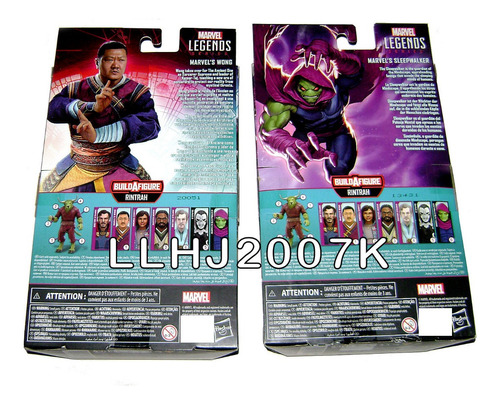 Lote Wong & Sleepwalker Sin Piezas Baf 2 Figuras Marvel (Usado)