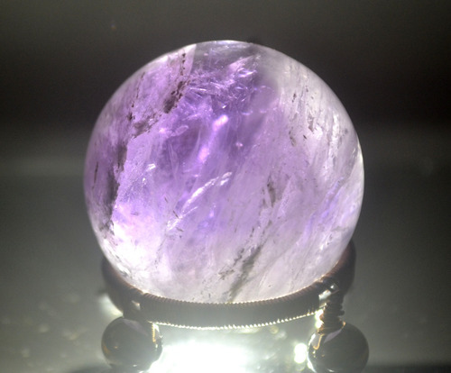 Bola Esfera De Cristal Amatista Natural / Améthystos Ag Violeta