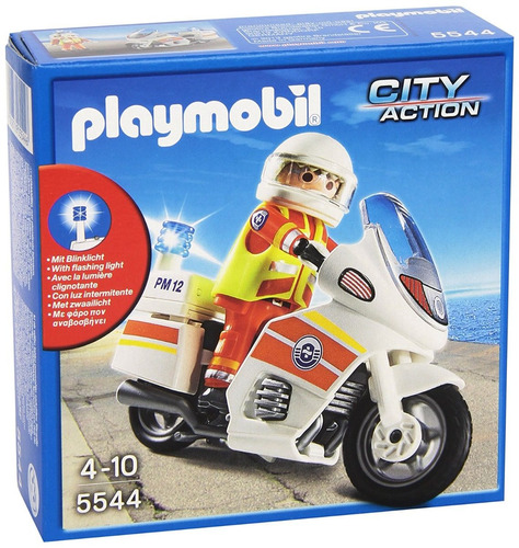 Juguete Playmobil 5544 Moto De Rescate Super Oferta!!!