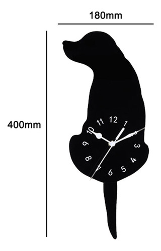 Columpio Reloj De Pared Silencioso Cola De Perro Péndulo B