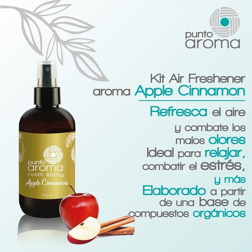 Imagen 2 de 5 de Kits 3x De Air Fresheners Fragancia Manzana Canela
