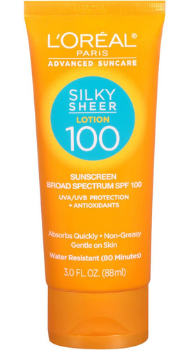 Imagen 1 de 1 de Protector Solar Loreal En Crema Spf 100 De Amplio Espectro