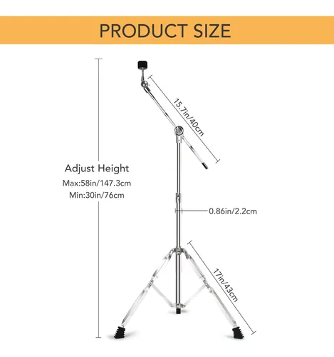 Soporte De Platillos Boom, Soporte De Platillos Ajustable...