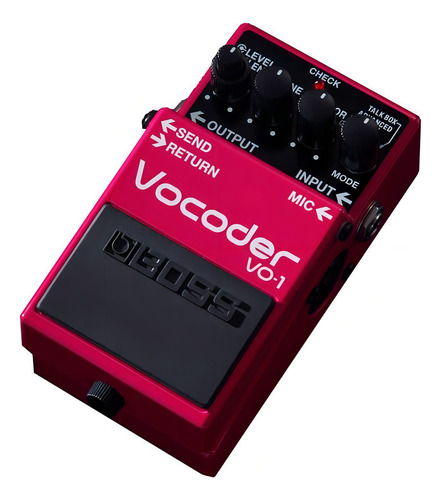 Pedal de efecto Boss Vocoder VO-1 rosa