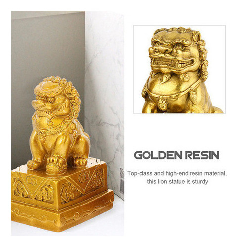 Estatua De Perros Fu Foo, 2 Unidades, Accesorios De Oficina,