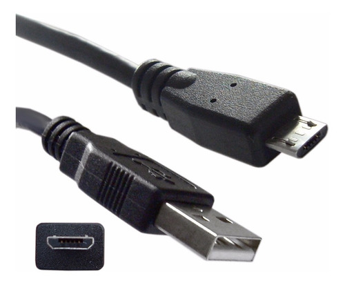 Imagen 2 de 2 de Cable Adaptador Usb Macho A Micro Usb Macho Con Filtro #230