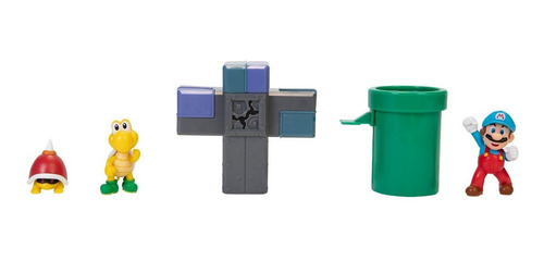 Imagem 2 de 4 de Boneco Super Mario Nintendo Underground Diorama Set Jakks