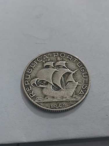 Moneda Republica Portuguesa- De Plata- Año 1943