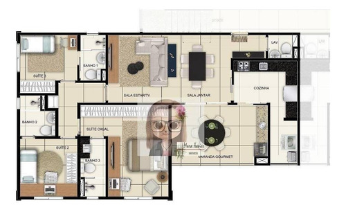 Imagem 2 de 30 de Apartamento Com 3 Dormitórios À Venda, 115 M² Por R$ 720.000,00 - Condomínio Splendore Residence - Vinhedo/sp - Ap0525