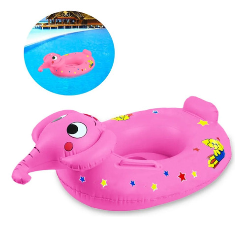 Flotador De Piscina Para Niños Bote Inflable Piscina 70x55cm