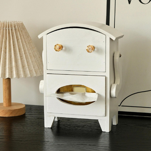 Mini Armario De Almacenamiento Con Forma De Robot, Blanco