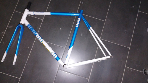 Cuadro De Bicicleta Fixie Inc. Chip Race Reynolds 953 Celeste L (Usado)