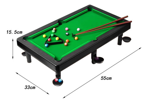 Juego De Billar Mini Juego De Billar De Mesa 55x33x15,5cm
